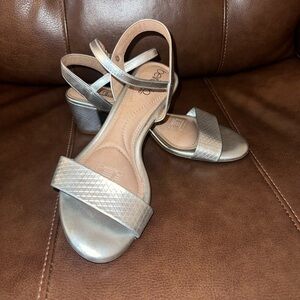 Women’s Silver Strappy Sandals